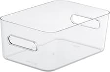 Image of SmartStore Compact Box M Medium Clear Modern Stackable Plastic Storage Container