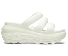 Image of Crocs Unisex Classic Mega Crush Triple Strap Sandal - Chalk