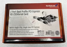 Image of StarTech.com 2 Port PCIe RS232 Serial Card   BRAND NEW SEALED