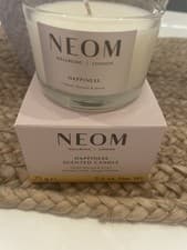 Image of NEOM Happiness Scented Candle Neroli Mimosa & Lemon 75g Travel Size BNIB