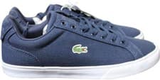 Image of Lacoste Lerond Pro Bl 1  Cma Navy Blue Canvas Trainers Shoes Size Uk 8 Nwt