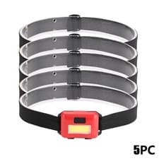 Image of 5PC Mini LED Headlamp Headlight Camping Flashlight Head Torch