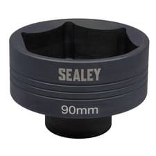 Image of Sealey Impact Socket 90mm 1"Sq Drive Commercial Sockets Specialised DIY Tools