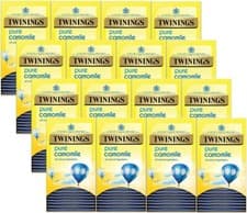 Image of Twinings Pure Camomile Tea Bags Individually Enveloped Tagged Herbal Sachets