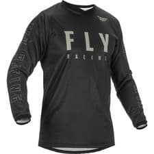 Image of Fly Racing F-16 MX Jersey Off-Road Motocross Black Grey
