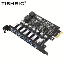 Image of USB 3.2 Pci Express Adapter Pci E to 7 Ports USB3 Gen1 Expansion Adapter