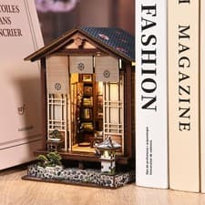 Image of DIY Book Nook Harmony Garden Wooden Doll House Kit Miniature Model 3D Puzzle