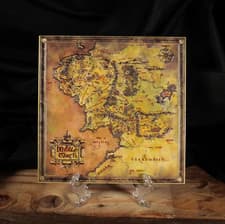 Image of The Lord of the Rings Limited Edition Metal Map of Middle-earth