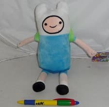 Image of Adventure Time Plush Finn 30Cm Rare Human Child With Backpack New