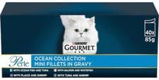 Image of GOURMET Perle Ocean Collection Healthy Digestion Adult Wet Cat Food 40 x 85g NEW