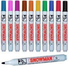 Image of Permanent Markers – Bullet Tip – 9 Colour Choices – Box Price (12 Pack)