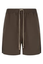 Image of RICK OWENS Brown Bermuda Cotton Shorts New & Authentic