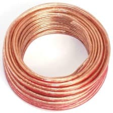 Image of 2 Core Speaker Wire Transparent Clear Two Core Cable 1mm 1.5mm 2.5mm All Sizes