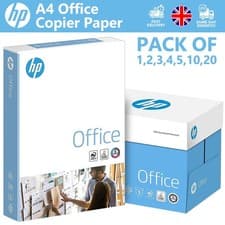 Image of HP A4 Sheet White Paper Printer Copy Bundle Reams Sheets 80GSM CHP110 500 Sheets