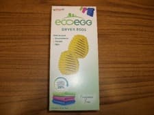 Image of Ecoegg Dryer Eggs Fragrance Free-2 eggs in box-Yellow Reduces Tumble Drying 28%