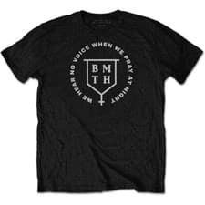 Image of Bring Me The Horizon Unisex-Adults Official No Voice T Shirt - Large, (Black)
