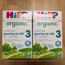 Image of HiPP Organic 3 Combiotic Growing Up Milk, 2x600g  12 Months Plus 25-7-26