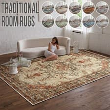 Image of Modern Non Slip Large Area Rugs Living Room Bedroom Carpet Hallway Runner Mat