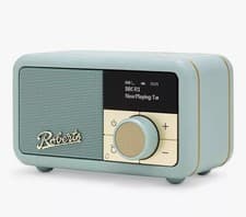 Image of Roberts Revival Petite 2 Digital Wireless Radio DAB FM Bluetooth Duck Egg Blue