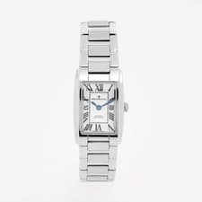 Image of Dreyfuss & Co Ladies Silver Watch Swiss Quartz Rectangular DLB00051/01