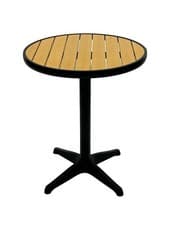 Image of Round Garden Patio Table, Balcony Table, Commercial Grade Bistro Garden Tables