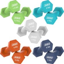Image of NEOPRENE DUMBBELLS WEIGHTS EXERCISE IRON HAND SET GYM FITNESS AEROBIC NEOPRENE