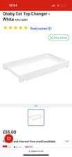 Image of Obaby Cot Top Changer (White)