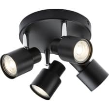 Image of Quad Indoor Wall or Ceiling Spotlight 50W GU10 Knightsbridge