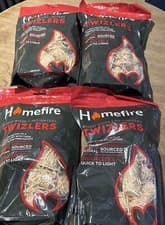 Image of 4 x Homefire Twizlers Wood Wool Natural Firelighters 300g Quick Lighting