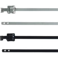 Image of HellermannTyton 111-91161 MLT Cable Tie 430mm black stainless steel UV-proof