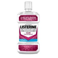 Image of Listerine Advanced Defence Gum Treatment Mouthwash 500ml, Clinically Proven t...