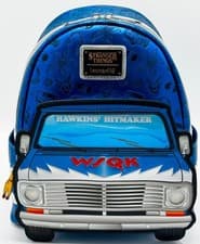 Image of Loungefly Stranger Things WSQK Van Mini Backpack Light Up Hawkins Hitmaker Bag