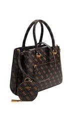 Image of GUESS ALEXIE WOMENS SHOULDER BAG - BROWN