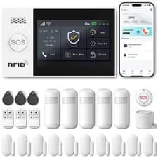 Image of Wireless Home Security System DIY 4G/WiFi Alarm Door and Motion Sensor App