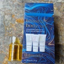 Image of OLAPLEX No7 Bonding Oil 30ml & THIS WORKS Science Blissful Bodycare Trio 3x 30ml