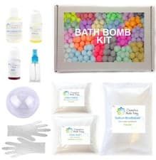 Image of Easy Bath Bomb Making DIY Craft Kit - Makes 5 x 120g Bombs, Choose Fragrance