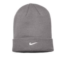 Image of Nike Team Beanie Cuffed Knit Sports Hat, Dri-Fit Acrylic Winter Watch Cap