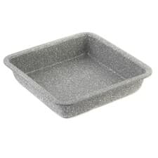 Image of Salter BW02780G Marblestone Square Cake Tin – 23cm Non-Stick Cake Baking Pan,...