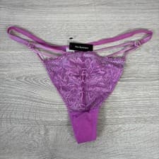 Image of Ann Summers The Lasting Lover Thong Purple Lace Underwear Brand New with Tags