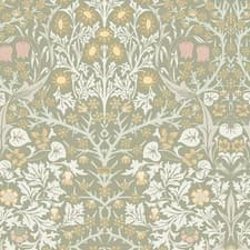 Image of 1 Roll William Morris Wallpaper Blackthorn Sage RRP £62.00 New & Sealed