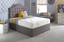 Image of Firm Orthopaedic divan bed set.Drawers, devan mattress & base