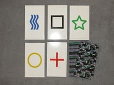 Image of 1PK E01C Low Cost zener style ESP Testing Cards - not marked - not a magic trick
