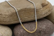 Image of Fred Bennett Two Tone Belcher Link Chain Necklace 54cm N4587
