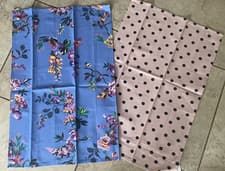 Image of Cath Kidston Set Of 2 Tea Towels New With Tags Floral and Spots