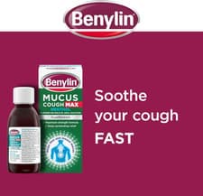 Image of Benylin Mucus Cough Max Menthol 150ml Chesty Cough Syrup Guaifenesin Adult