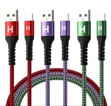Image of USB C Cable 3Pack 1.8m, 3A/60W USB A to USB C Cable Fast Charging,...