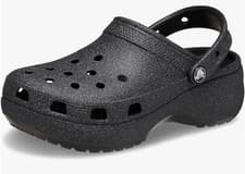 Image of Crocs Women's Classic Platform Glitter Clog SIZE W11 NEW AUTHENTIC