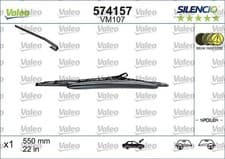 Image of Valeo 574157 Silencio VM107 Front Windscreen Wiper Blade x1 Bracket 550mm 22"
