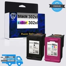 Image of NEW HP 302XL Black & Tri-Colour Ink Cartridges For Deskjet 3630 2132 2130 3632