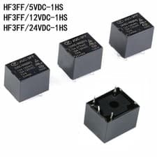 Image of Hongfa Relays HF3FF-JQC-3FF- 005 012 024-1HS 5V 12V 24VDC Power Relays 10A 4-Pin